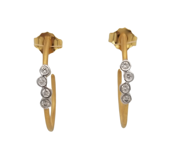 Diamond Hoop Earrings