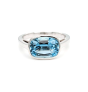 Cushion-Cut Aquamarine Ring