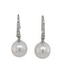 South Sea Pearl & Diamond Earrings