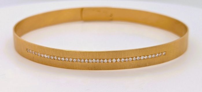 Bangle Bracelet with Diamonds