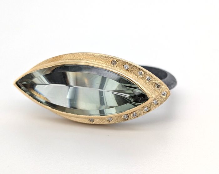 Green Amethyst Ring