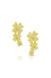 18K Yellow Gold Flower Earrings