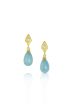 Aquamarine & Diamond Earrings