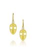 18K "Mask" Drop Earrings