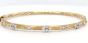 Provence Alternating Quad Beaded Trio Brushed Bangle
