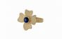 Blue Sapphire Flower Ring