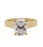 18K Yellow Gold Semi Mount Engagement Ring