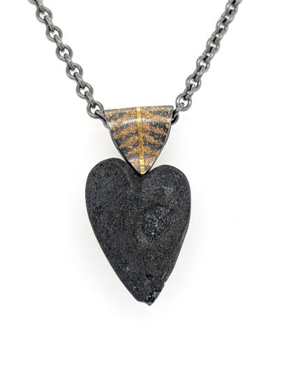 Hematite Heart Pendant