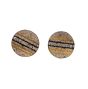 Mixed Metal & Diamond Stud Earrings