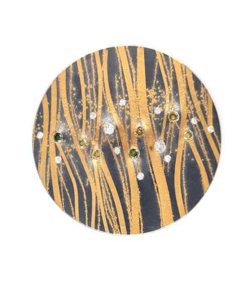 Mixed Metal & Diamond Pendant