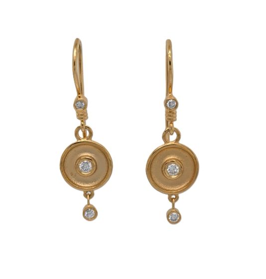 Drop Earrings with Diamonds